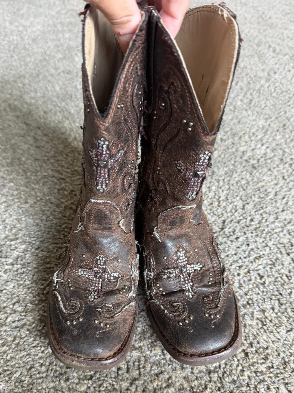 Girls Roper Cowgirl Boots